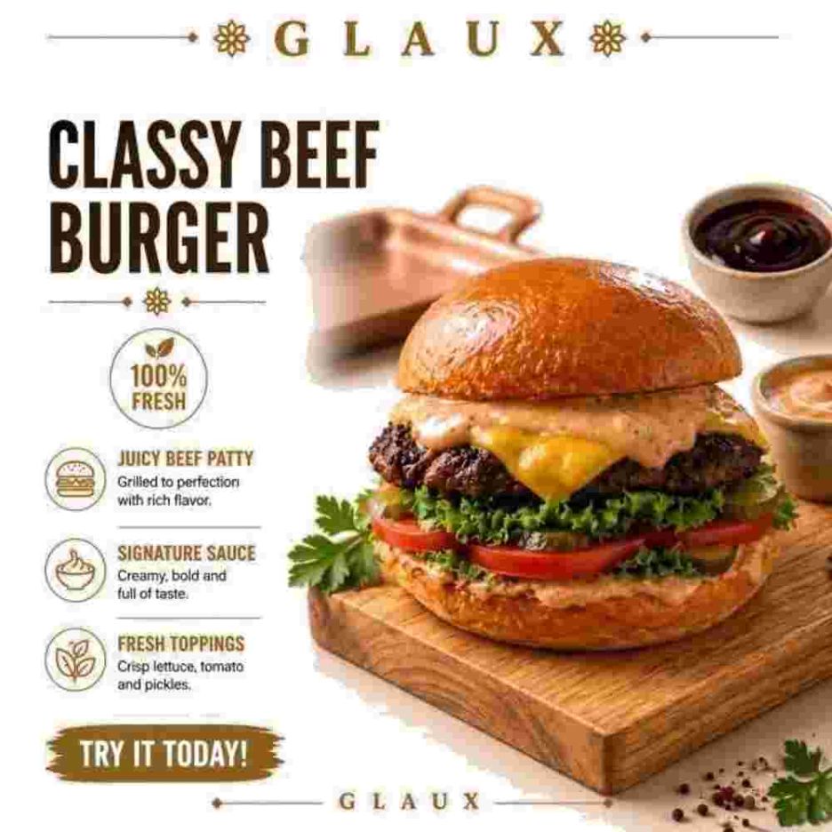 Classy Beef Burger